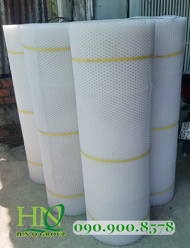 Các ứng dựng của lưới nhựa trắng mắt 1cm