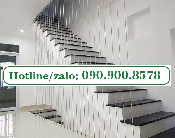Cáp bọc nhựa làm hệ thống an toàn cầu thang