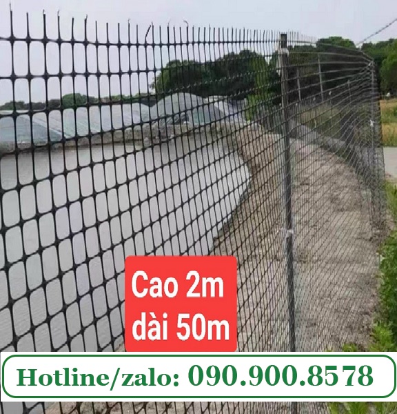 Lưới nhựa đen làm hàng rào