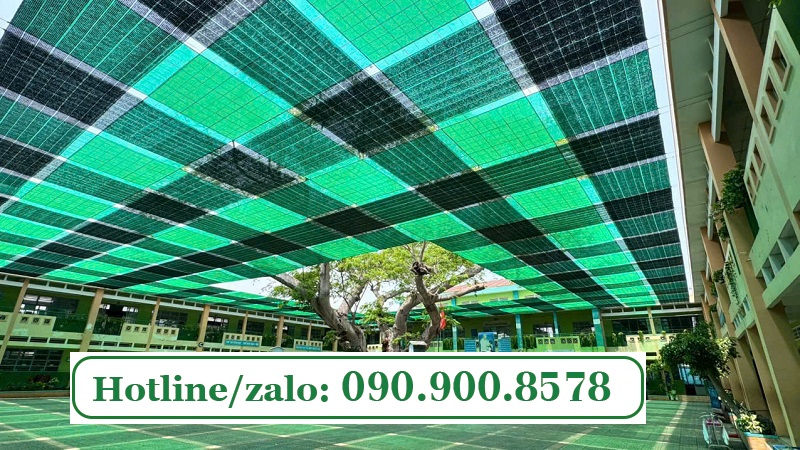 Chọn loại lưới che nắng nào phù hợp với sân trường học?