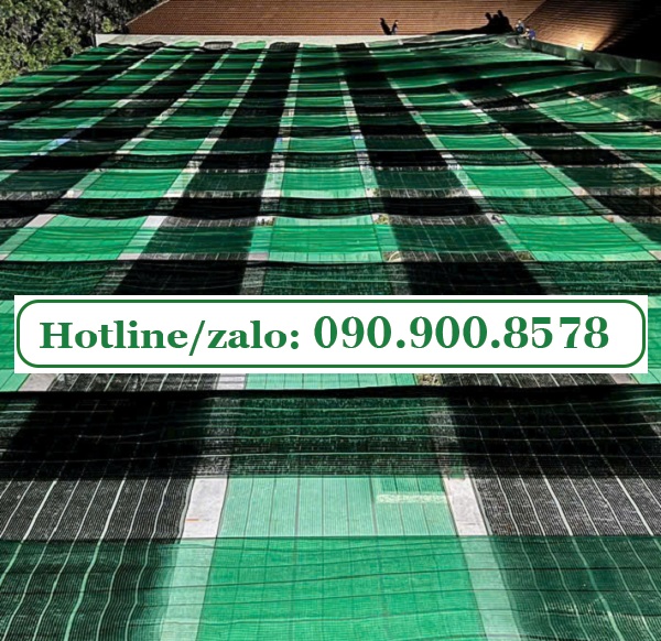 Lưới che nắng Thái Lan 70% che sân trường