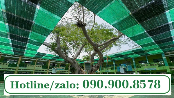 Lưới che nắng Thái Lan 70% che cho sân trường