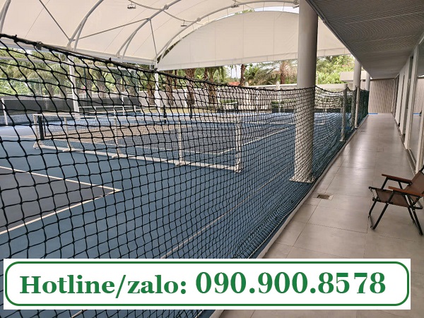 Lưới quây sân teninis, sân pickleball màu xanh rêu
